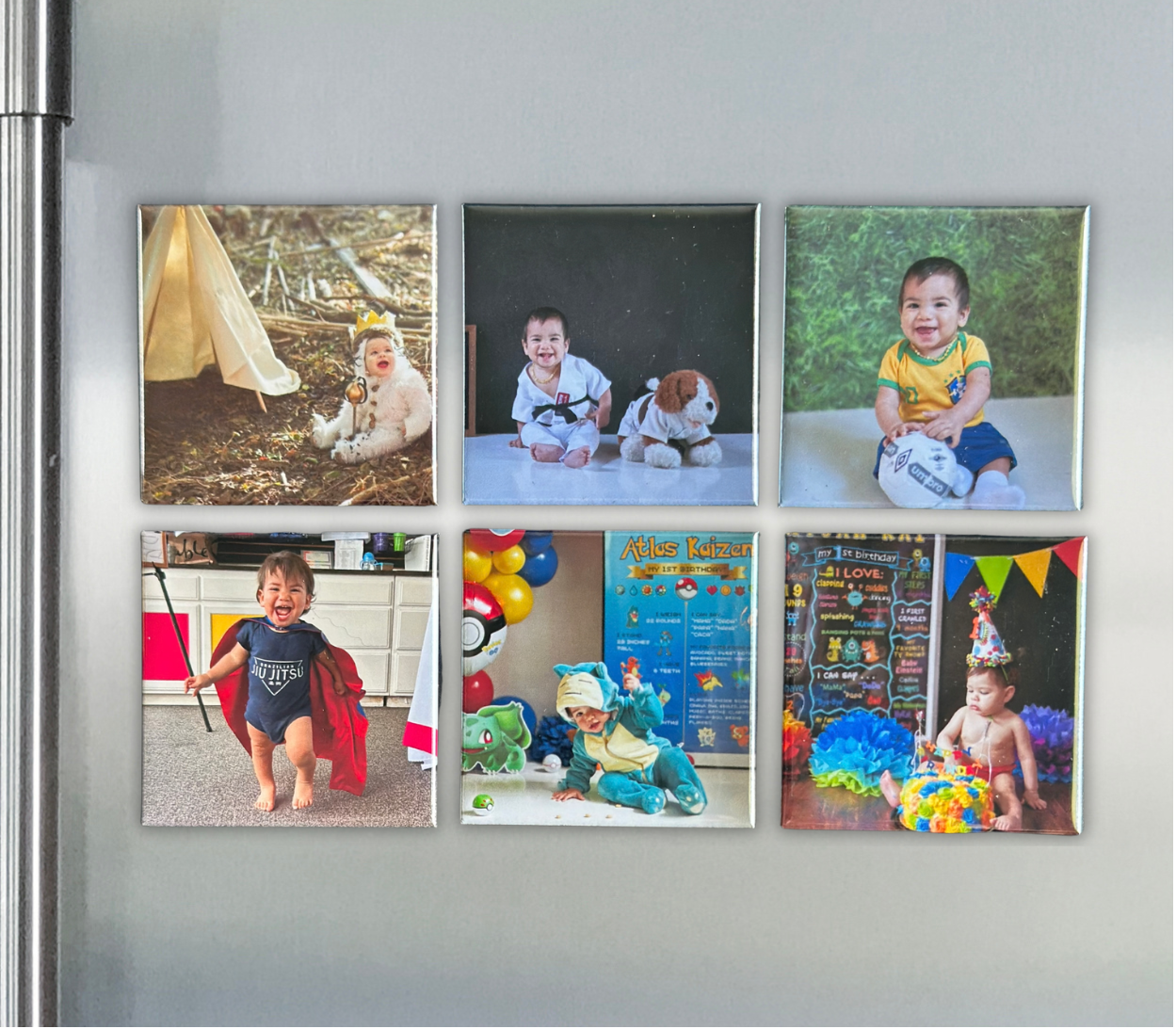 Custom Photo Magnet Set